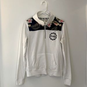 victoria secret pink quarter zip